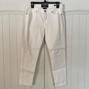 Lucky Brand Women's White Straight Leg Jeans